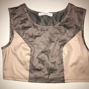 Live the Process Butterfly Crop Top